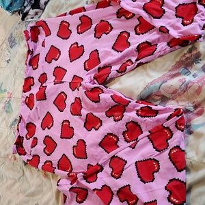Lularoe tall and curvy heart print leggings